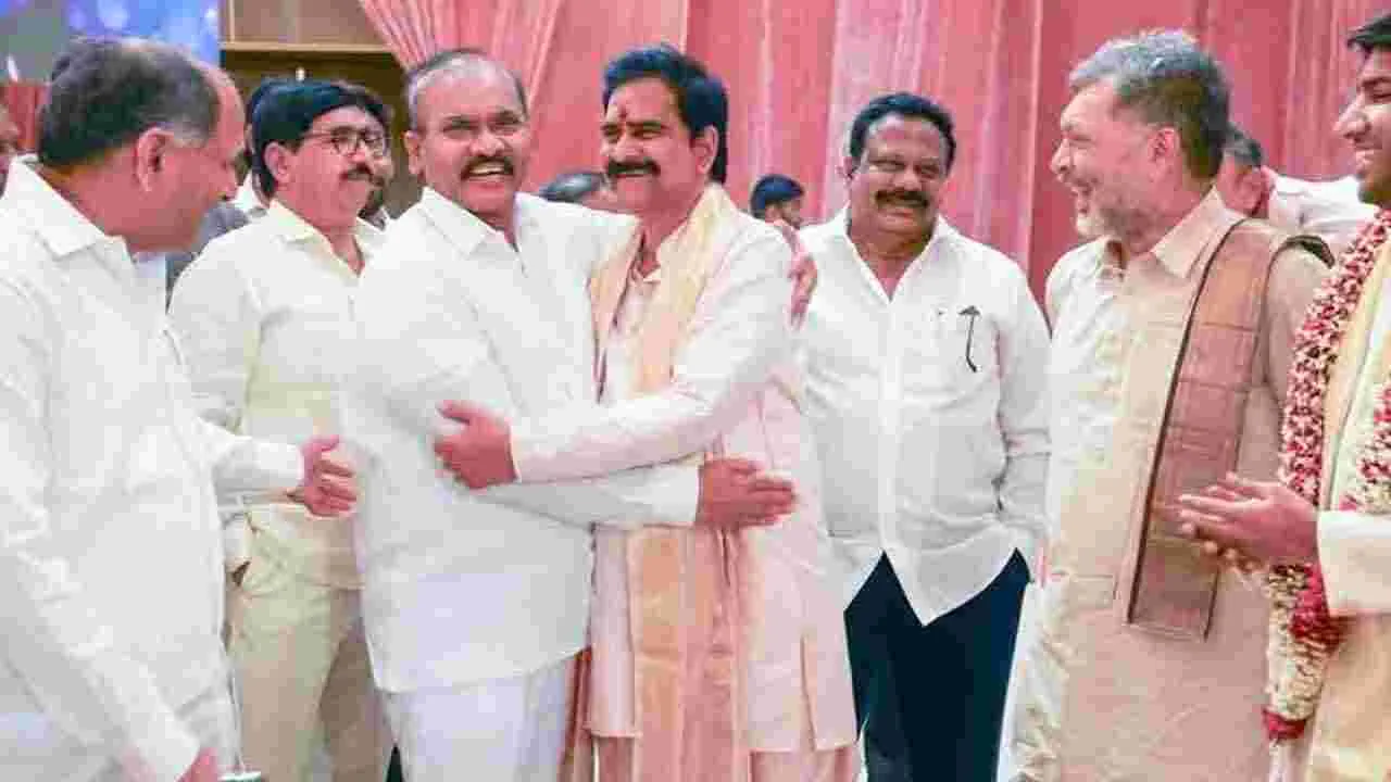 ఘనంగా దేవినేని ఉమామహేశ్వరరావు కుమారుడి వివాహ వేడుక.. పాల్గొన్న ప్రముఖులు