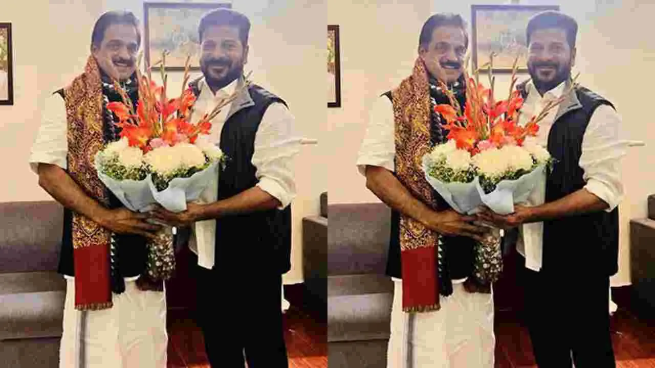 Revanth Reddy : కేసీ వేణుగోపాల్‌తో సీఎం రేవంత్ రెడ్డి భేటీ