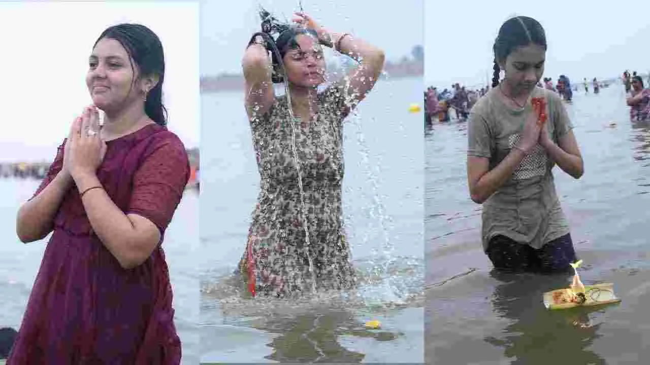 Saraswati Pushkaralu 2025: సరస్వతీ పుష్కరాలకు భారీగా తరలి వస్తున్న భక్త జనం