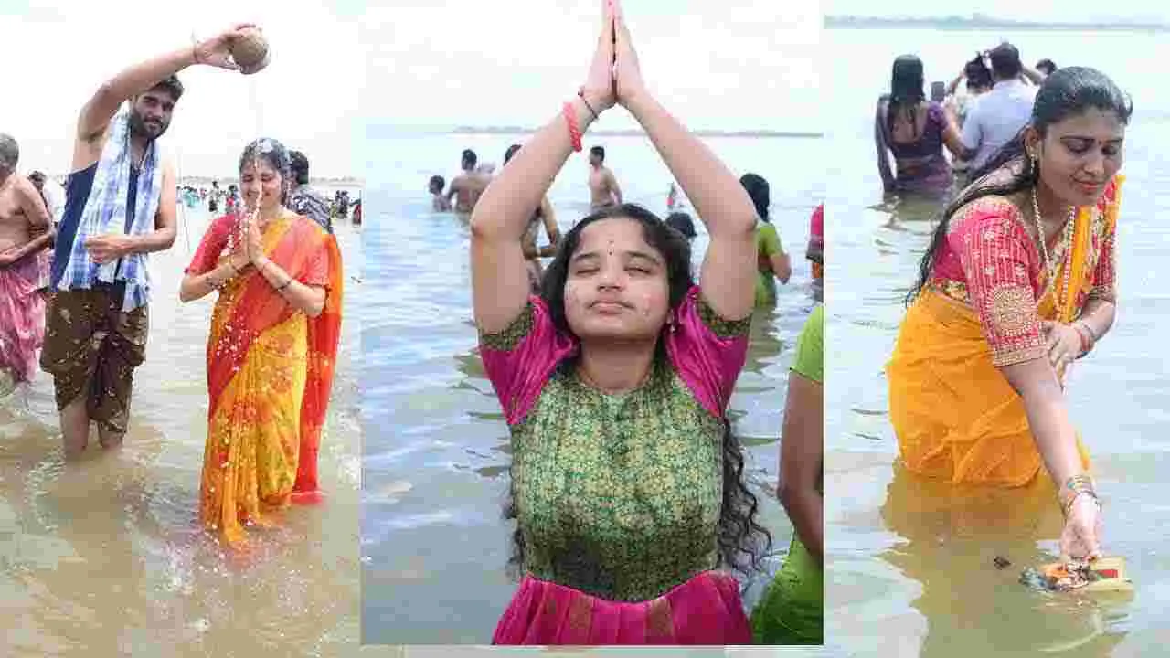 Saraswati Pushkaralu 2025: సరస్వతి పుష్కరాలకు పోటెత్తిన భక్తులు
