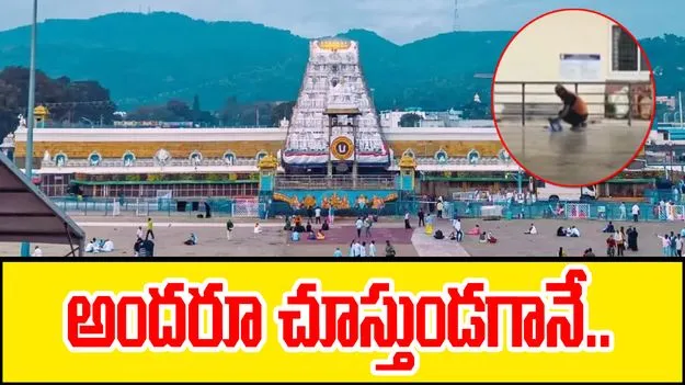 Tirumala: తిరుమలలో ఓ వ్యక్తి బహిరంగంగా చేసిన పని చూస్తే