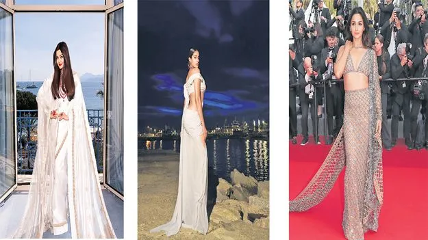  Bollywood Fusion Sarees: కలర్‌ఫుల్‌ కాన్స్‌ చీరలు