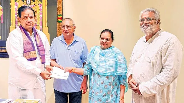 Anand Mohan: టీటీడీ ట్రస్టులకు రూ.1.40 కోట్ల వితరణ 