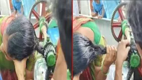 Woman Viral Video: చెరుకు మిషన్‌లో ఇరుక్కున్న మహిళ జడ.. చివరకు ఏమైందో మీరే చూడండి.. 