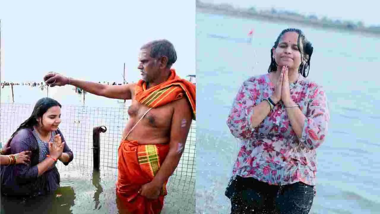 Warangal: సరస్వతీ పుష్కరాలకు భారీగా తరలివచ్చిన భక్తులు..