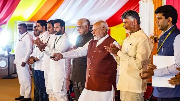 Amaravati Mega Launch: 58 వేల కోట్ల పనులకు శ్రీకారం