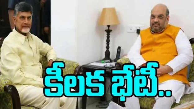AP News: అమిత్ షాతో భేటీ అయిన  సీఎం చంద్రబాబు 