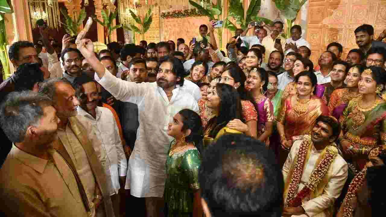 ఘనంగా దేవినేని ఉమామహేశ్వరరావు కుమారుడి వివాహ వేడుక.. పాల్గొన్న ప్రముఖులు