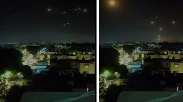 Pakistan Drones on Jaisalmer: జైసల్మేర్ పైకి పాకిస్తాన్ డ్రోన్లు.. ఆకాశంలో ఏం జరిగిందో చూడండి