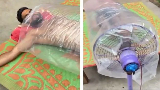 Jugaad video: ఇతడి తెలివికి సలాం కొట్టాల్సిందే.. ఏసీ అవసరం లేకుండా ఎలా ప్లాన్ చేశాడో చూడండి.. 