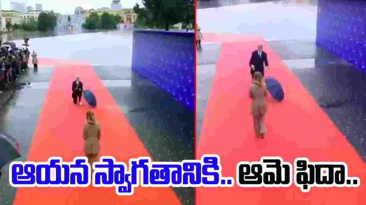 Edi Rama welcomes Meloni: ఆ దేశాధినేత స్వాగతానికి మెలోని ఖుషీ.. వీడియో వైరల్.. 