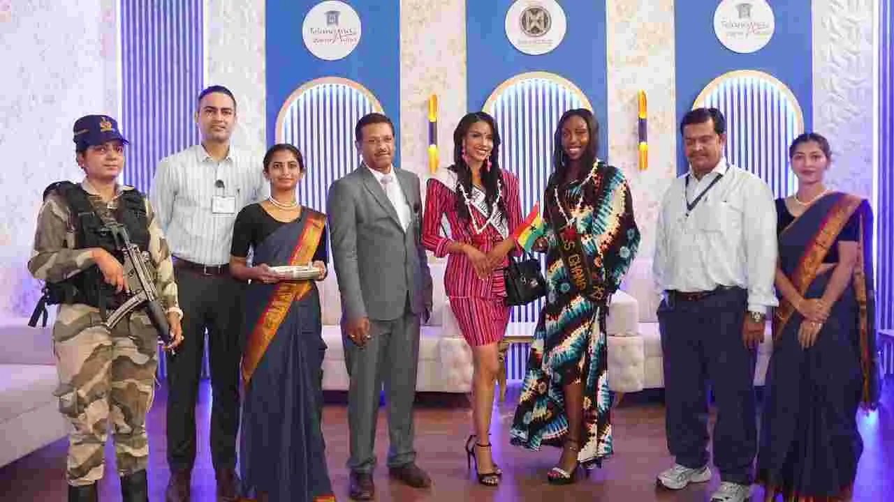 Miss World 2025: భాగ్యనగరానికి తరలివస్తున్న అందాలభామలు.. అధికారుల సాదర ఆహ్వానం..