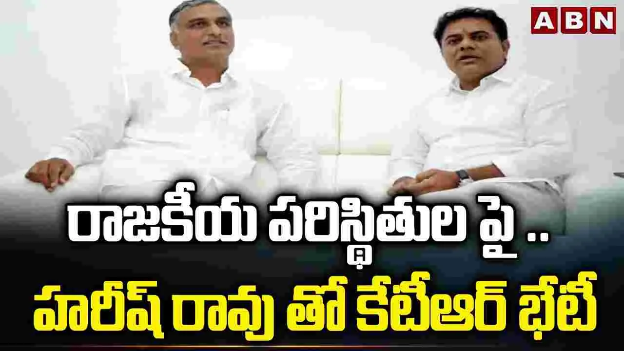 హరీష్‌తో కేటీఆర్‌ భేటీ.. ఎందుకంటే