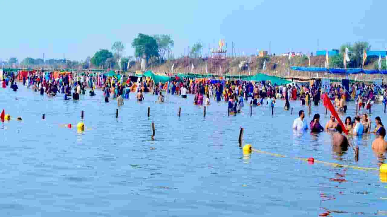 ఐదో రోజు.. సరస్వతి పుష్కరాలు.. తరలి వచ్చిన భక్తులు