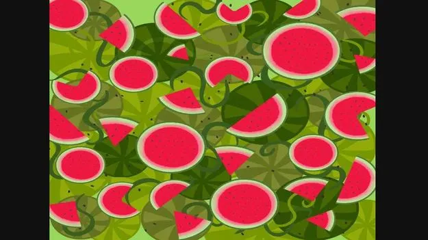 Optical Illusion Test: మీవి డేగకళ్లు అయితే.. ఈ పుచ్చకాయల మధ్యనున్న పామును 7 సెకెన్లలో కనిపెట్టండి