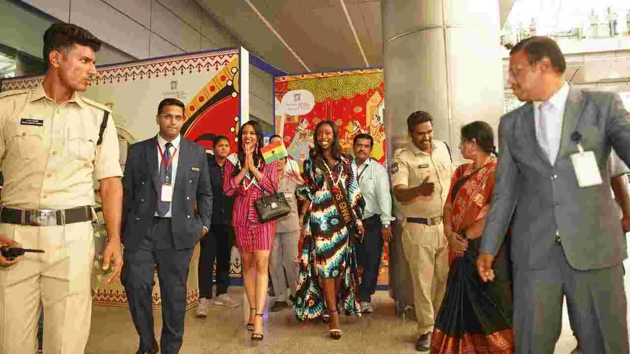 Miss World 2025: భాగ్యనగరానికి తరలివస్తున్న అందాలభామలు.. అధికారుల సాదర ఆహ్వానం..