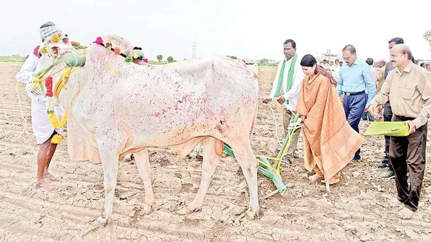 నాగలి పట్టిన కలెక్టర్‌
