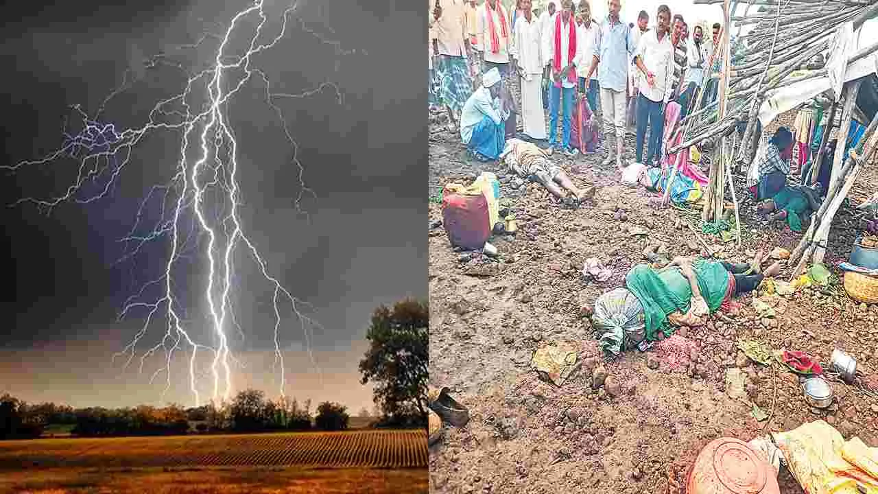 Lightning Strikes: పిడుగుపాటుకు ఆరుగురు రైతుల బలి