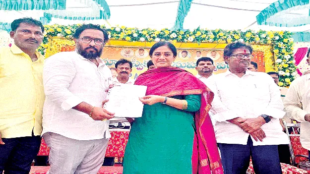  రైతుల సంక్షేమానికి కృషి: ఎమ్మెల్యే శిరీష