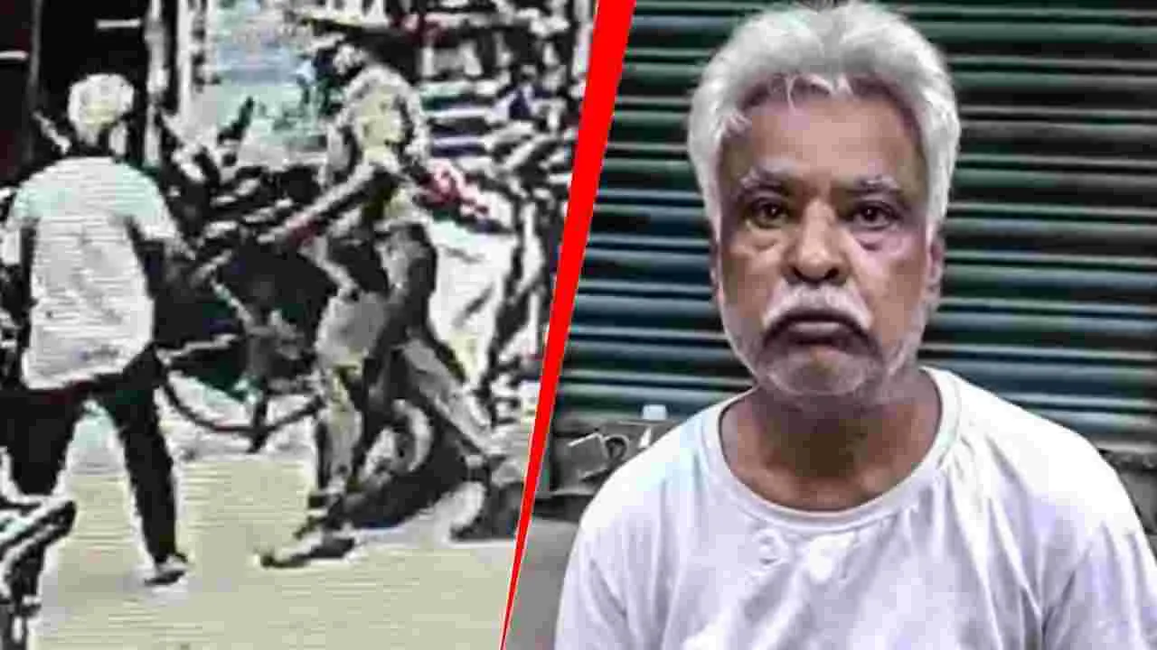 UP Cop: వినికిడి లోపం ఉన్న వృద్ధుడిపై చేయి చేసుకున్న పోలీసు అధికారి