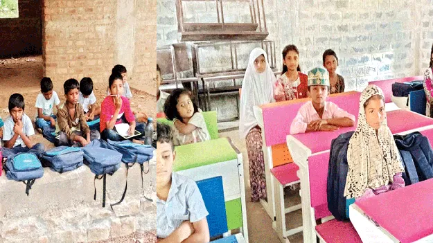 గదులు సరిపోక.. బోధన సాగక