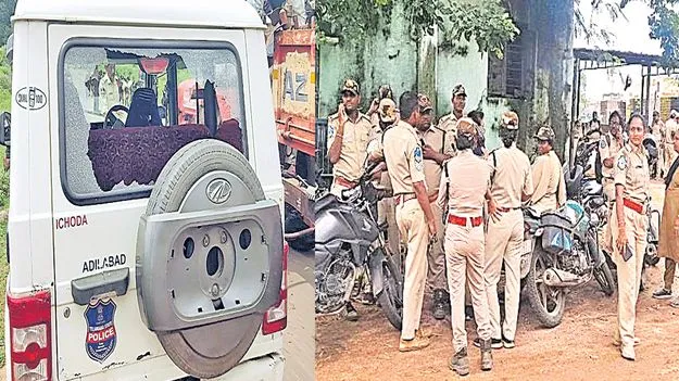 Adilabad: పోలీసులపై ముల్తానీల రాళ్ల దాడి