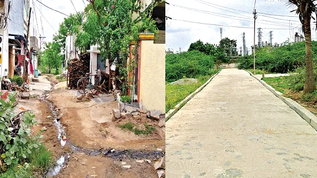 ఇష్టారాజ్యంగా సీసీ రోడ్ల నిర్మాణం