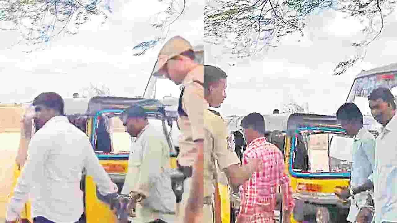 పెద్ద ధన్వాడ రైతులకు బేడీలు
