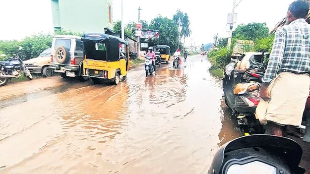 ఇది రోడ్డా.. చెరువా?