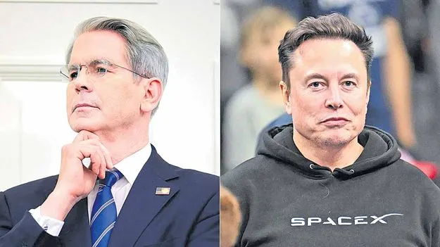 Elon Musk: శ్వేతసౌధంలో మస్క్‌-బెసెంట్‌ డిష్యుం డిష్యుం