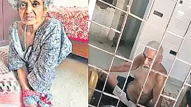 UP: వృద్ధులను కట్టేసి.. గదుల్లో బంధించి..