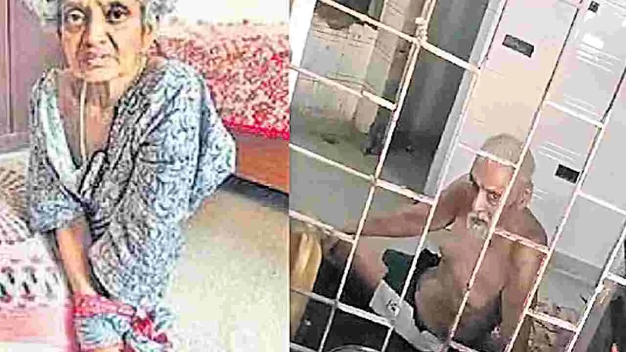 UP: వృద్ధులను కట్టేసి.. గదుల్లో బంధించి..