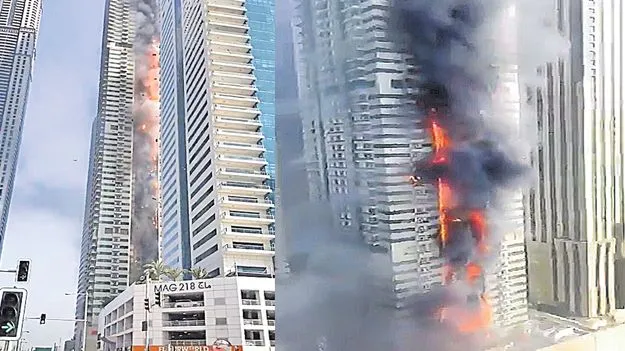 Dubai Marina Fire: దుబాయ్ మరీనా భవనంలో భారీ అగ్నిప్రమాదం..