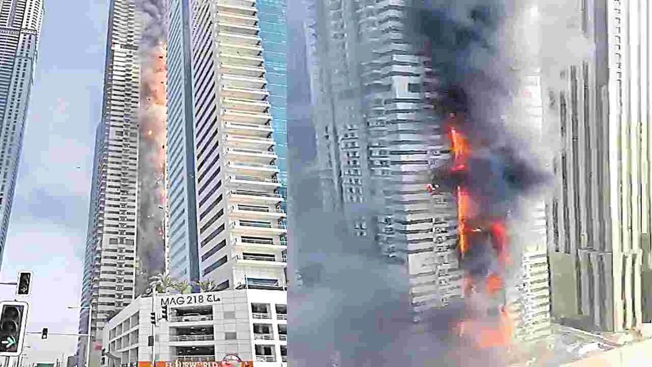 Dubai Marina Fire: దుబాయ్‌ మరీనా భవనంలో భారీ అగ్నిప్రమాదం..