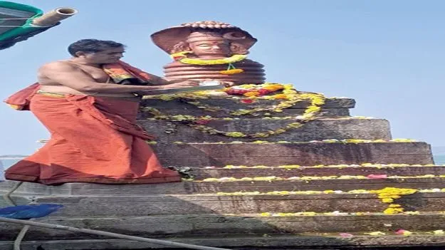  సంగమేశ్వరాలయ శిఖర పూజ మహా మంగళ హారతి