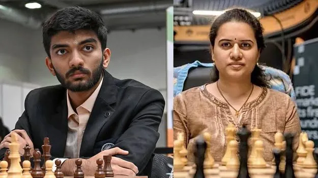 గుకేష్‌ హంపికి మూడో స్థానం