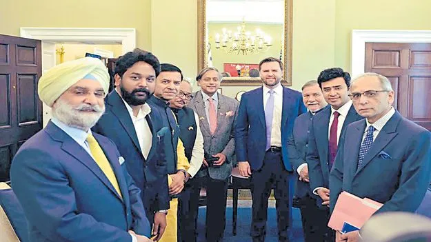ఉగ్రవాదంపై పోరుపై అమెరికా ఉపాధ్యక్షుడిని కలిసిన భారత్‌ బృందం