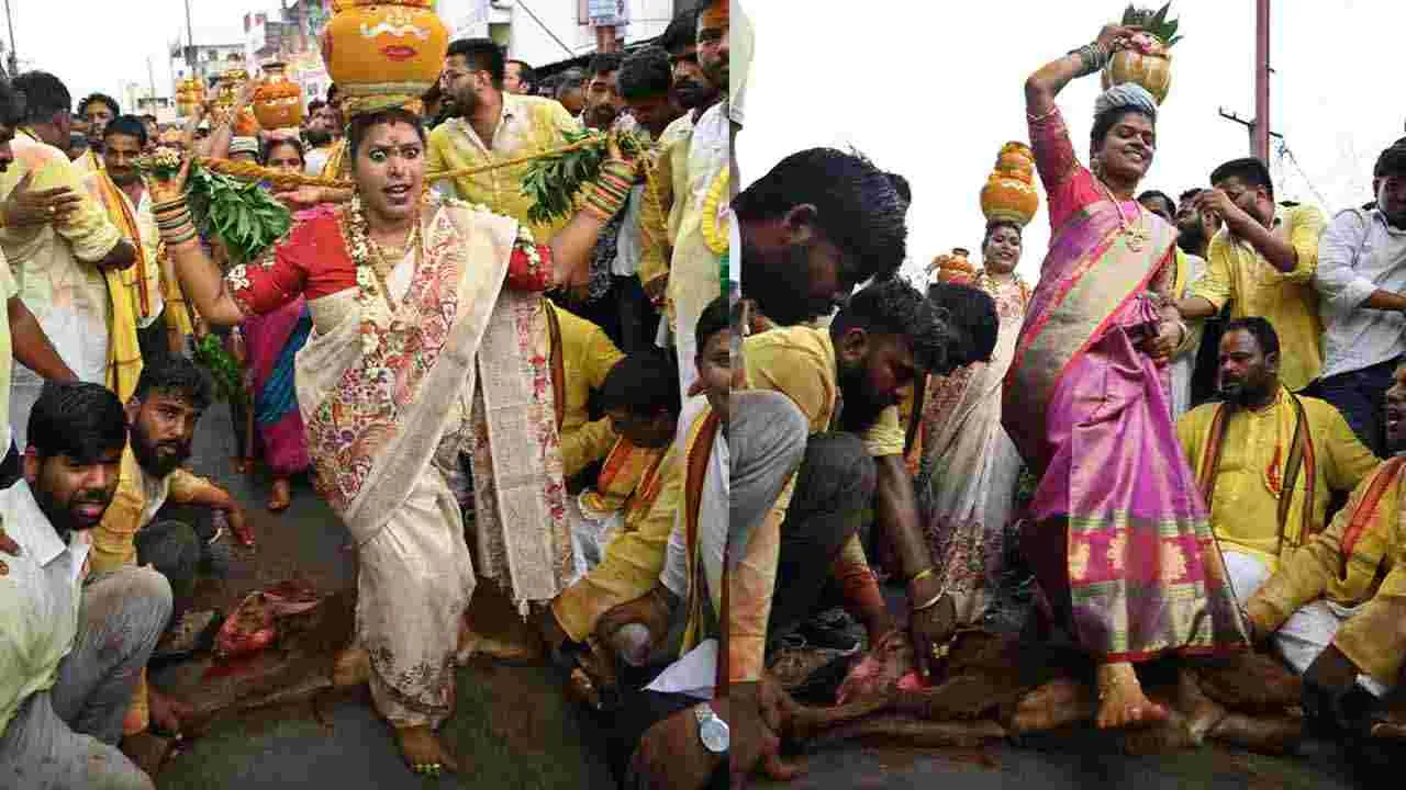 Beeranna Bonalu: తొలి ఏకాదశి రోజున భక్తి శ్రద్ధలతో కరీమాబాద్ ‘బీరన్న’ బోనాలు