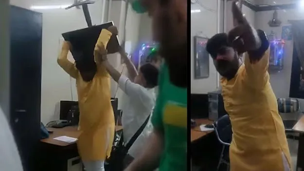 Borivali ticketless passenger: టిక్కెట్ లేని రైల్వే ప్రయాణికుడి రచ్చ.. స్టేషన్‌లో కంప్యూటర్‌ల ధ్వంసం