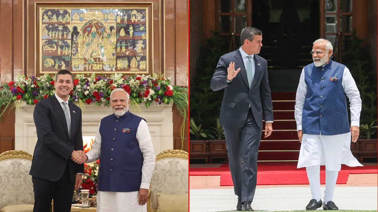 India-Paraguay: పరాగ్వే అధ్యక్షుడు శాంటియాగో పెనాతో ప్రధాని మోదీ చర్చలు ఫలప్రదం