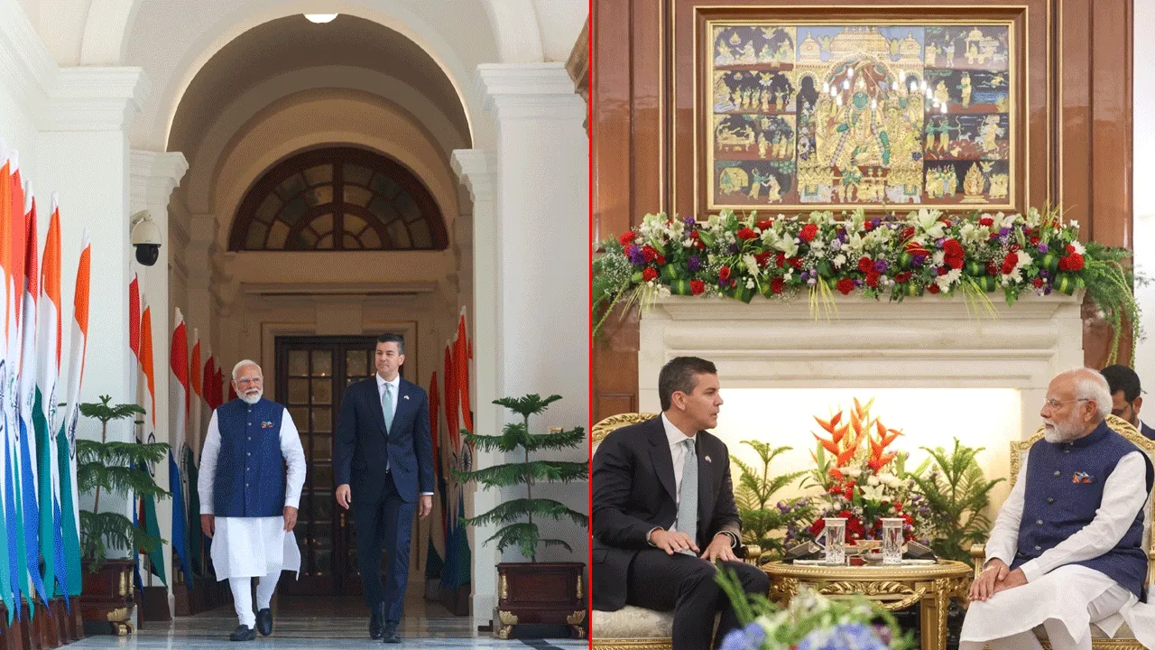 India-Paraguay: పరాగ్వే అధ్యక్షుడు శాంటియాగో పెనాతో ప్రధాని మోదీ చర్చలు ఫలప్రదం
