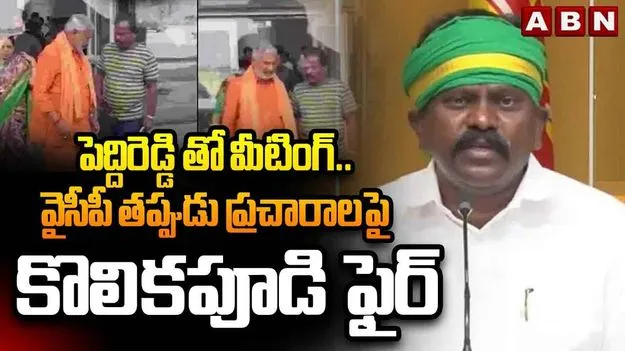 Tiruvuru MLA: పెద్దిరెడ్డితో భేటీపై కొలికపూడి క్లారిటీ