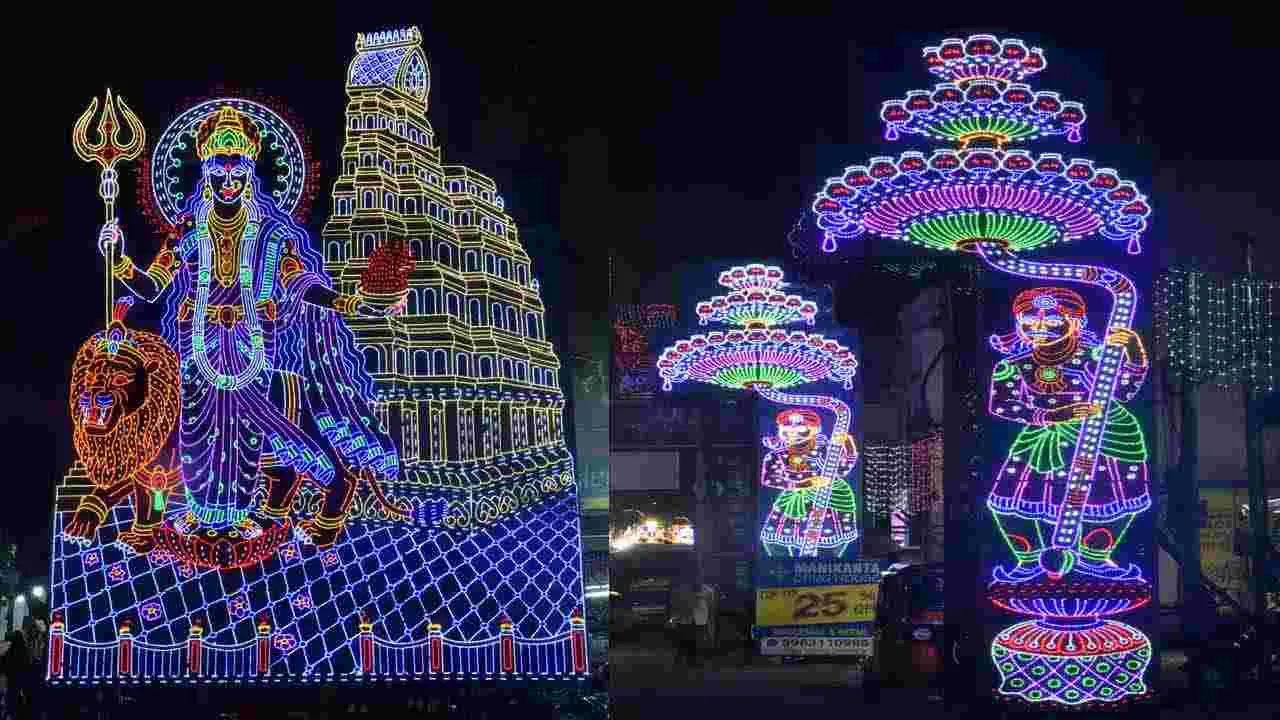 Bonalu Festival 2025: రాత్రి వేళ.. విద్యుత్ దీపాల అలంకరణతో ఉజ్జయినీ మహకాళి ఆలయం