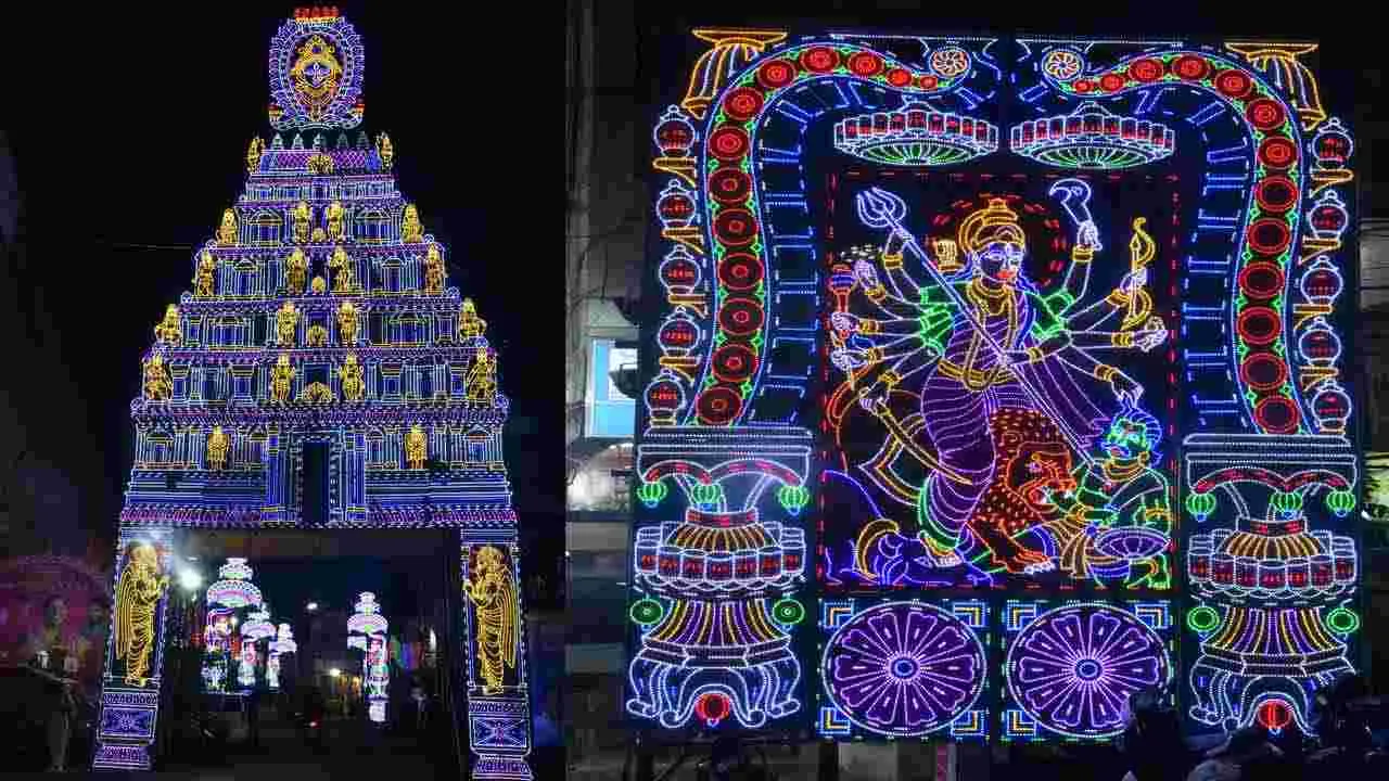 Bonalu Festival 2025: రాత్రి వేళ.. విద్యుత్ దీపాల అలంకరణతో ఉజ్జయినీ మహకాళి ఆలయం