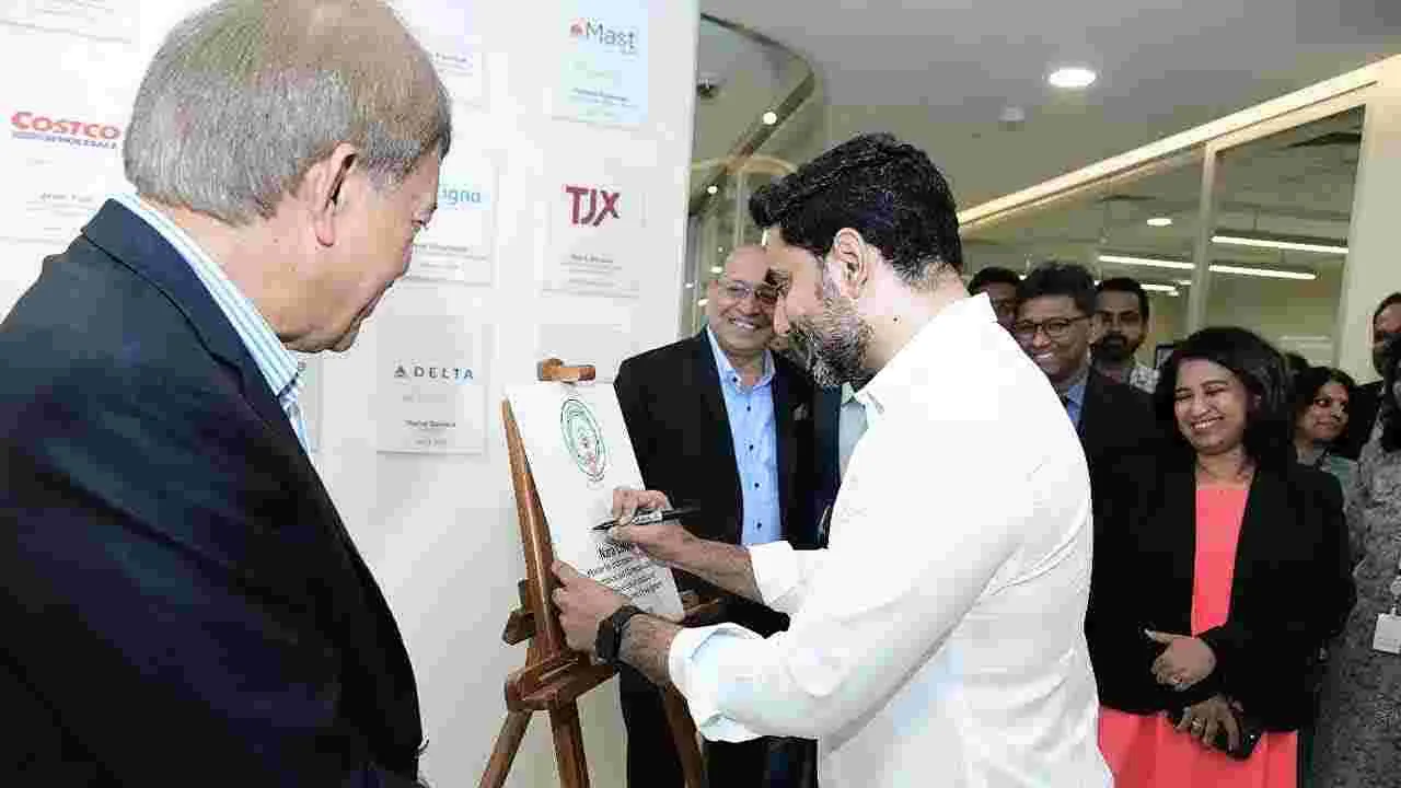 Minister Nara Lokesh: బెంగళూరులో  మంత్రి నారా లోకేష్ పర్యటన.. ఏపీలో పెట్టుబడులపై చర్చ