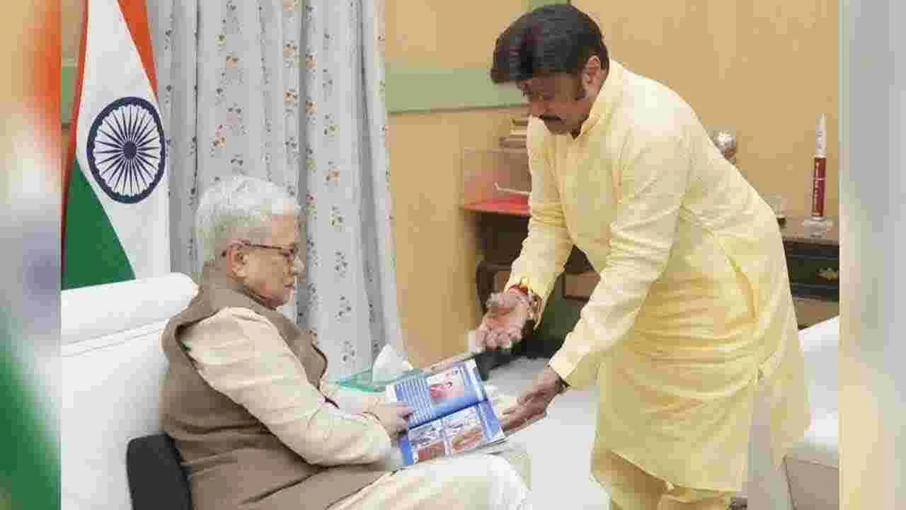 తెలంగాణ గవర్నర్ జిష్ణుదేవ్ వర్మను కలిసిన నందమూరి బాలకృష్ణ