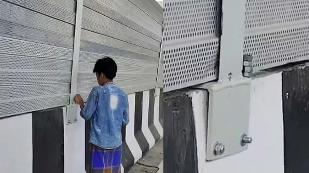 Viral Video: మరీ ఇంత దారుణమా.. ప్లై ఓవర్ ఓపెన్ అయి వారం కూడా కాలేదు కదరా..