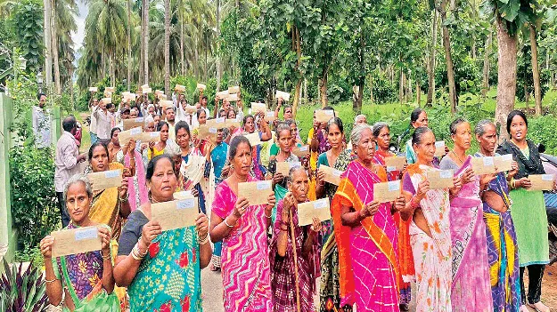 మానవ హక్కుల కమిషన్‌కు జిందాల్‌ నిర్వాసితుల లేఖలు