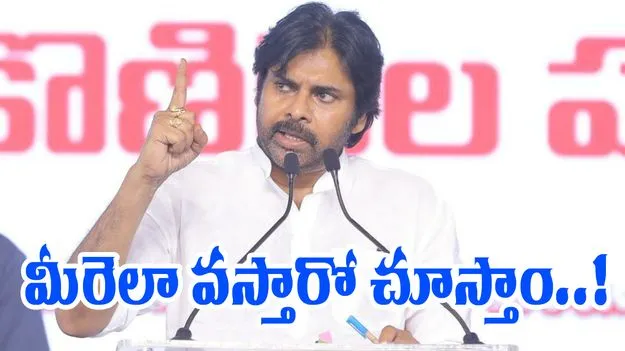 Deputy CM Pawan: మీరెలా వస్తారో చూస్తాం