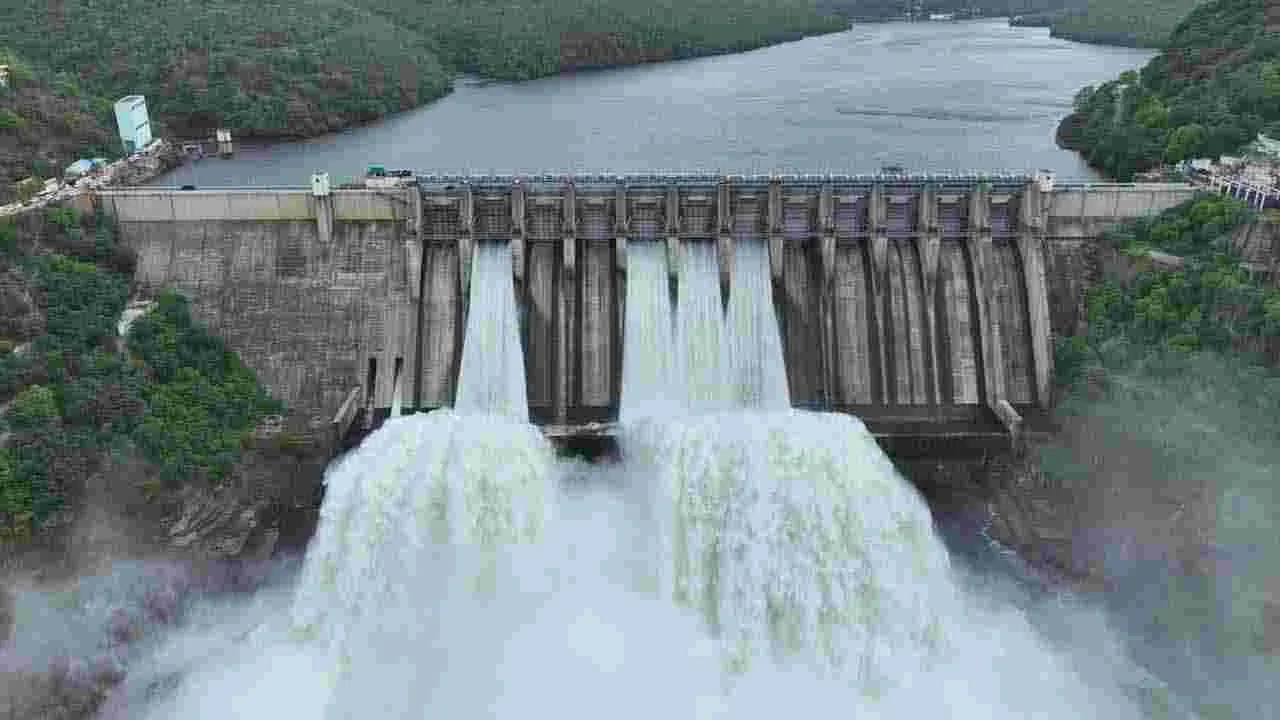 AP CM Chandrababu Naidu in Srisailam: కృష్ణమ్మకు సీఎం చంద్రబాబు నాయుడు జల హారతి..